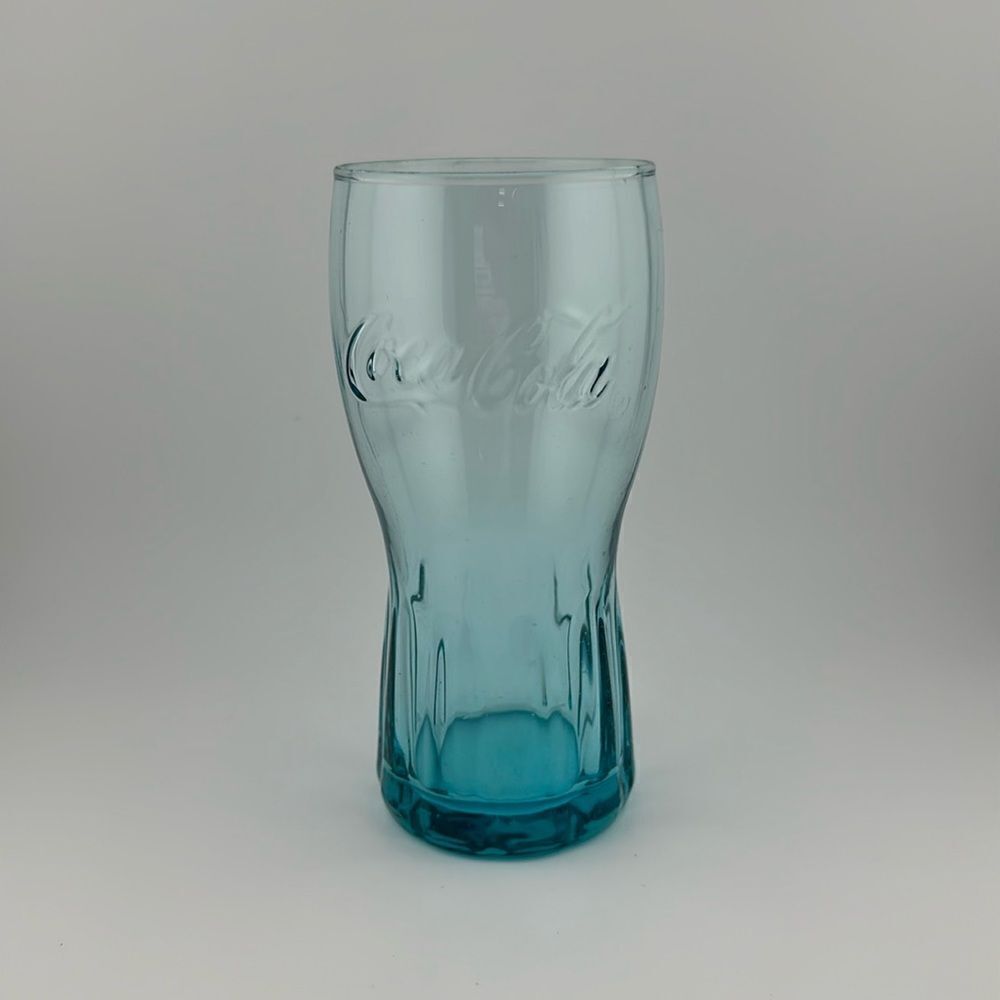 Coca-Cola CocaCola Coke Blue 16oz Ounce Drinking Glass Cup